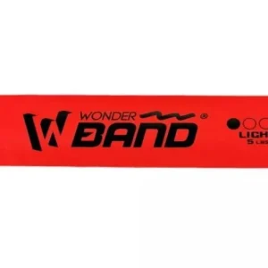 Banda Elástica Resistencia Suave 5 lb Roja Fitness Wonder