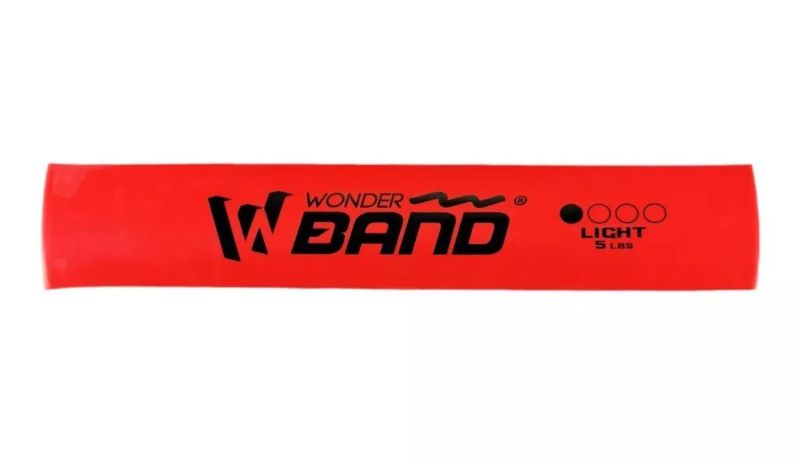 Bandas Elástica Resistencia Wonder Roja Pilates 5 Lb Suave