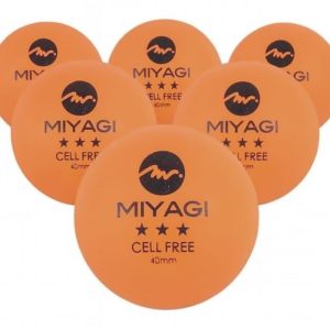 Bola Tenis Mesa Pelota Ping Pong 3 Stars Miyagi Blancas X 6