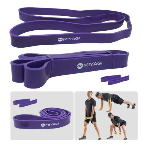 Banda Elástica Poder Resistencia Nivel 3 Morada 13-15 kg Miyagi