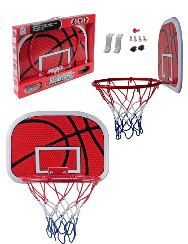 Aro Baloncesto Tablero Basketball + Malla + Balón + Inflador