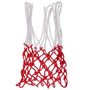 Malla X 2 Aro Baloncesto Red Nylon Basketball Blanca / Roja