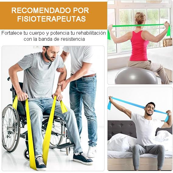 Bandas Theraband Resistencia Dorado 1.5 M Ejercicio Terapia