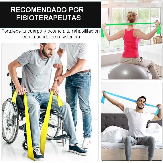 Bandas Theraband Resistencia Negra 1.5 M Ejercicio Terapia