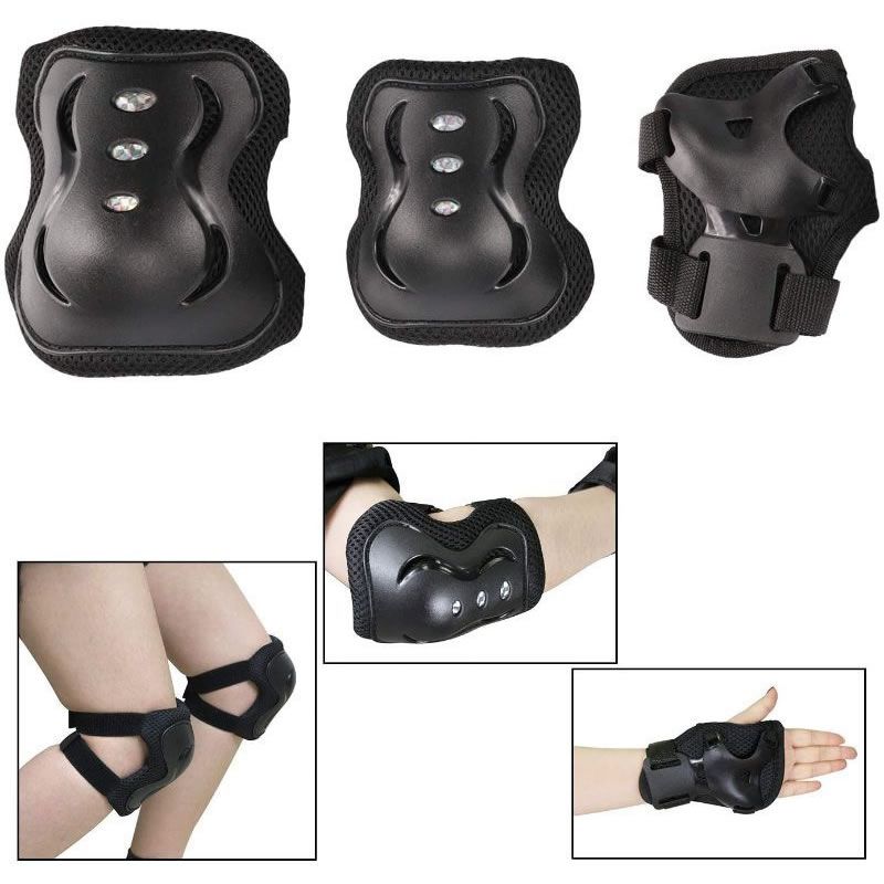 Kit Protección Patinaje Set Codera + Muñequera + Rodillera