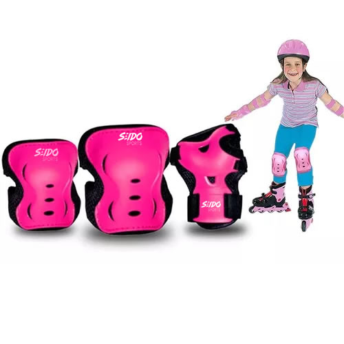 Kit Protección Patinaje Set Codera Muñequera Rodillera Niños