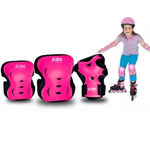 Kit Protección Patinaje Set Codera Muñequera Rodillera Niños
