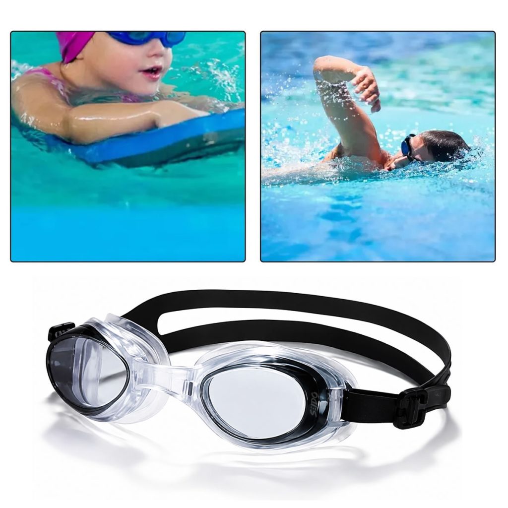 Gafas Natación Tapa Oídos Piscina Ajustable Lentes Niños