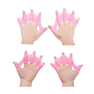 Aletas de Mano para Natación con Paleta de Silicona — Entrenamiento y Resistencia