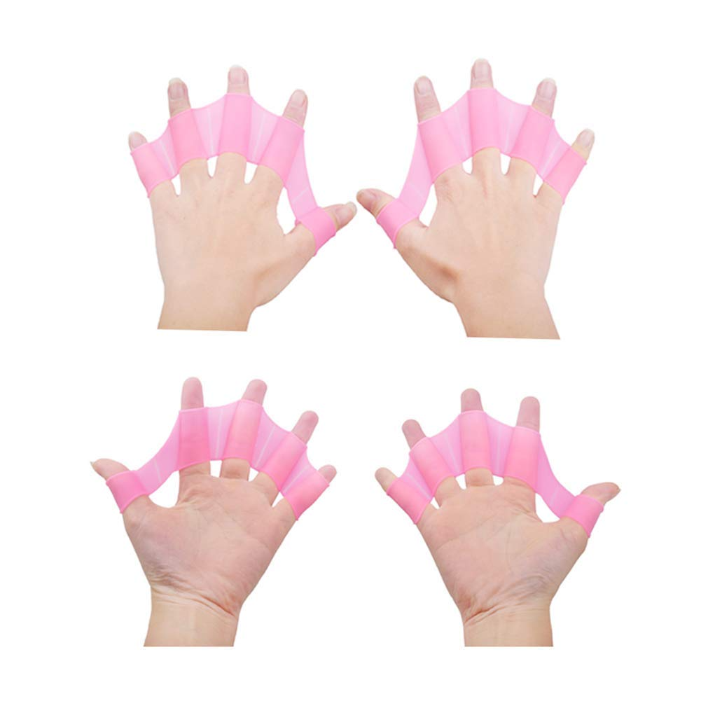 Aletas de Mano para Natación con Paleta de Silicona — Entrenamiento y Resistencia