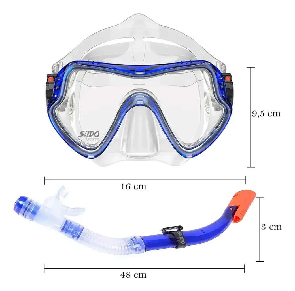 Set De Careta Y Snorkel Swimmer Kit Natación Buceo Silicona