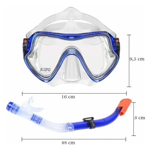 Set De Careta Y Snorkel Swimmer Kit Natación Buceo Silicona