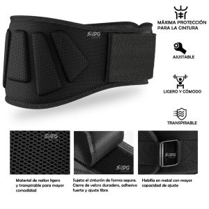 Cinturon Gym Levantamiento Pesas Neopreno Gimnasio Crossfit