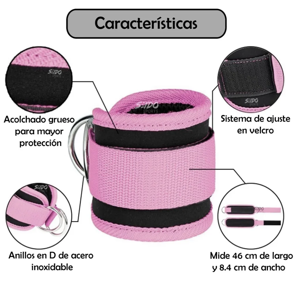 Arnés De Tobillo Para Poleas Grillete Tobillera Fitness Gym