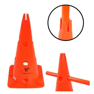 Cono Señalización Con Huecos 40 Cm Entrenamiento Deportivo