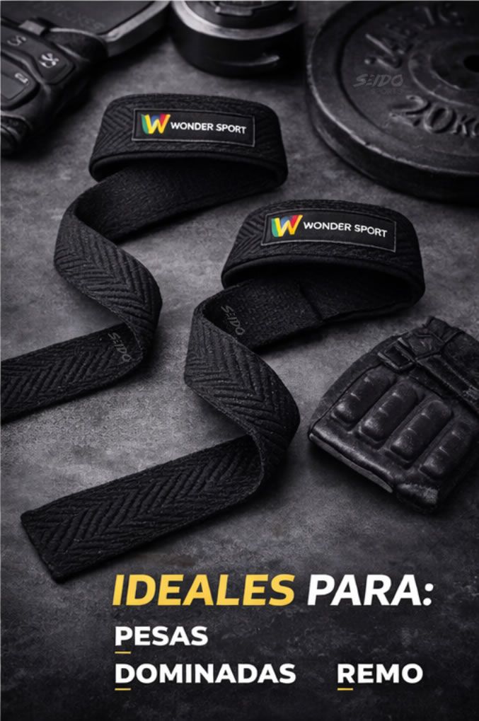 Correas Levantamiento Pesas Muñeca Vendas Straps Crossfit