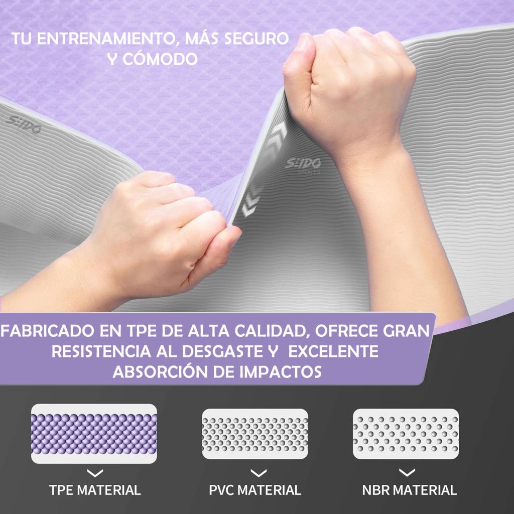 Colchoneta Mat Yoga Estera Tapete Para Pilates Ejercicio