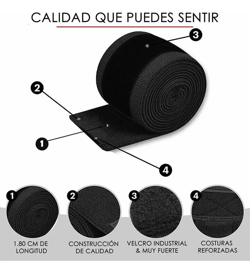 Vendas Protector Rodillas X 1 Rodilleras Levantamiento Pesas