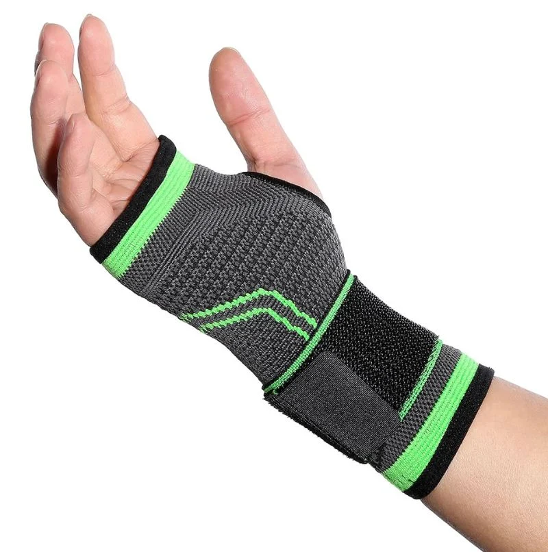 Muñequera Deportiva Compresion Banda Ajustable Soporte Mano