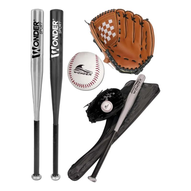 Set De Baseball Kit Béisbol Bate Aluminio Guante Pelota 24