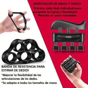 Tensor Mano Hand Grip Kit X 5 Ejercitadores 5/60 Kg Terapia