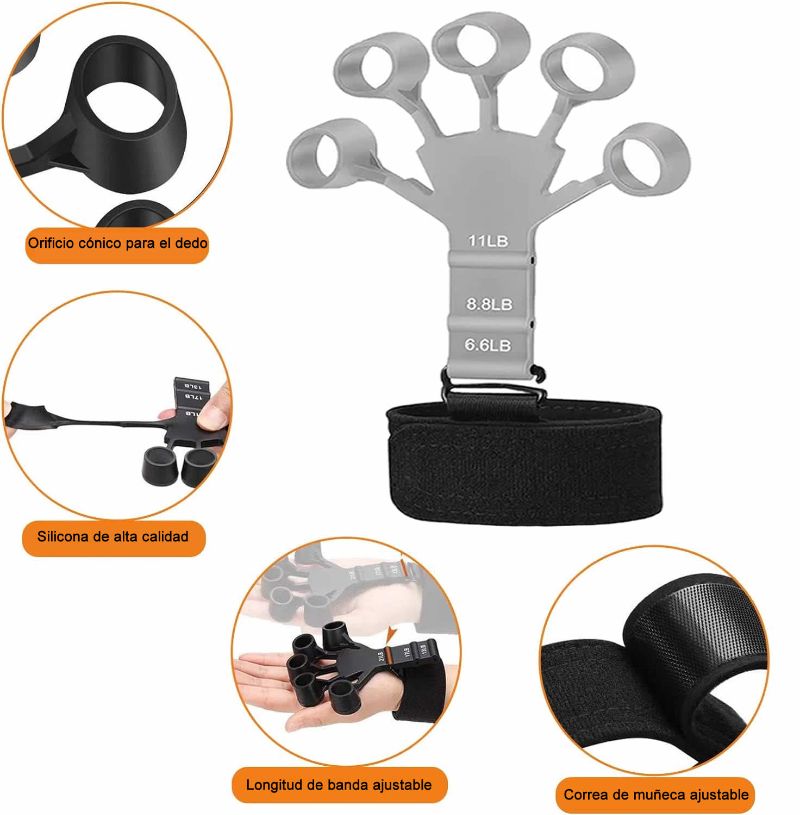 Tensor Mano Hand Grip 6.6/11 Lb Ejercitador Dedos Terapia