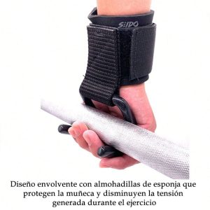 Muñequeras Gancho Straps X2 Levantamiento Pesas Correas Gym
