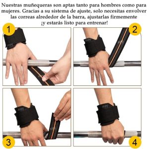 Vendas Straps X 2 Correas Levantamiento Pesas Crossfit Gym