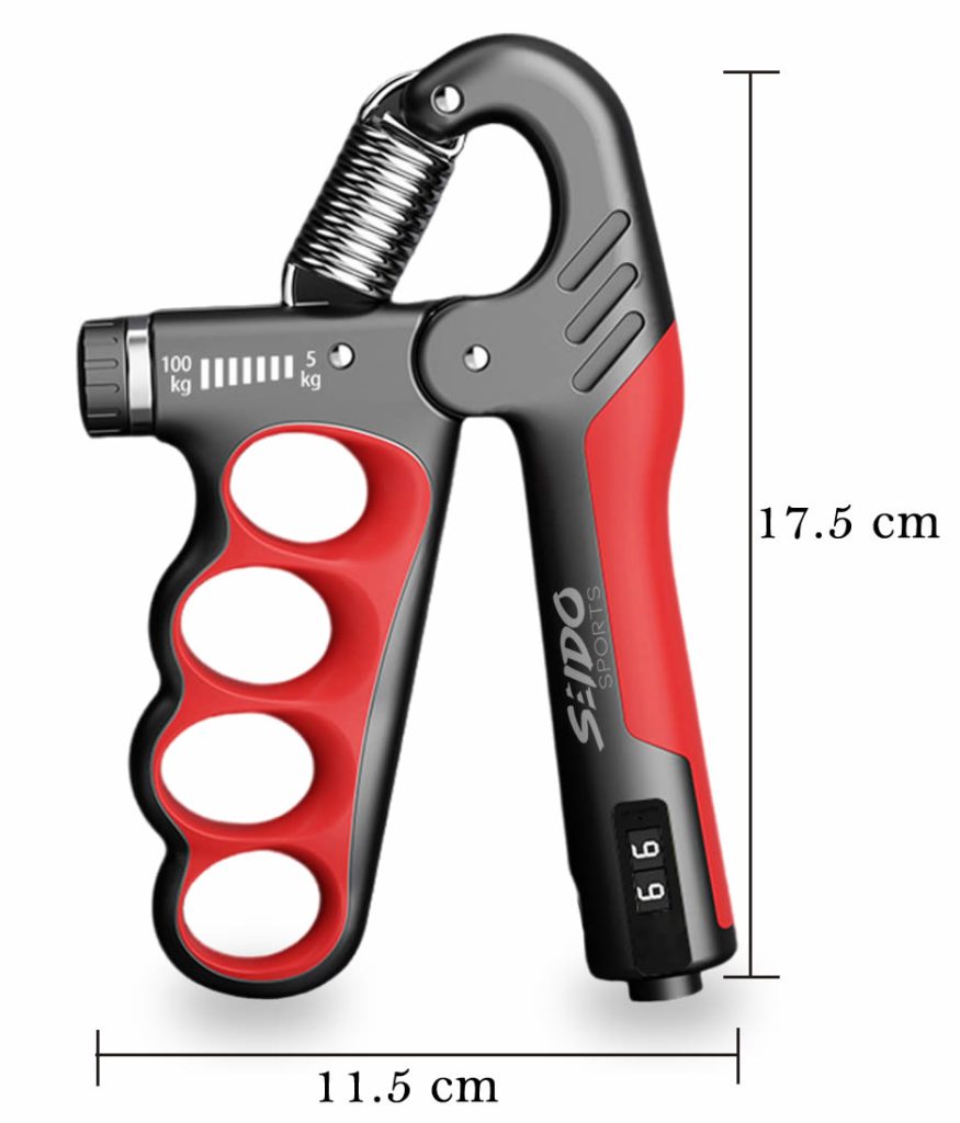 Hand Grip Tensor 5/100 Kg Contador Entrenador Mano Terapia