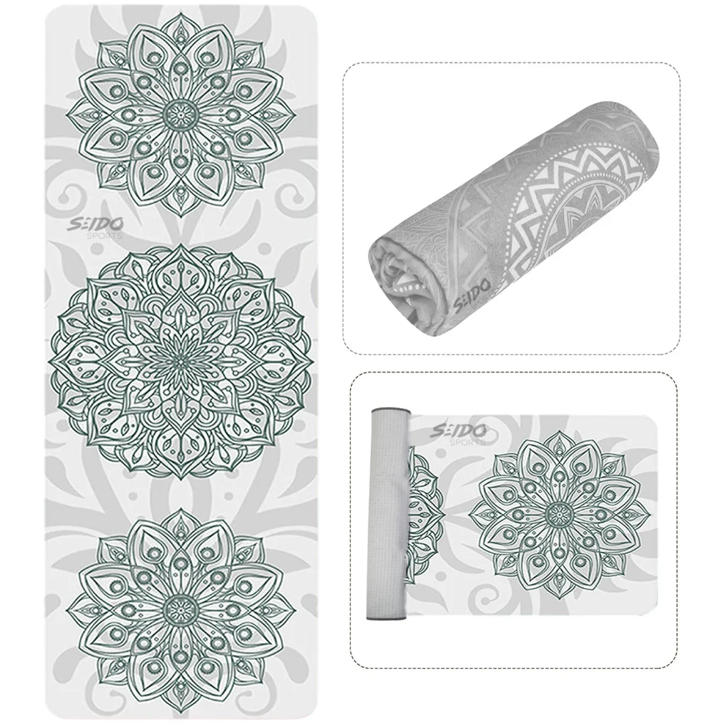 Toalla Microfibra Yoga Antideslizante Mat Portatil Plegable