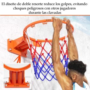 Aro Profesional Baloncesto Doble Resorte Basketball + Malla