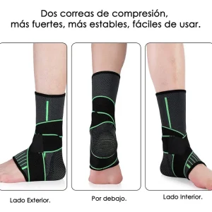 Vendas X 2 Tobilleras Deportivas Compresión Doble Soporte