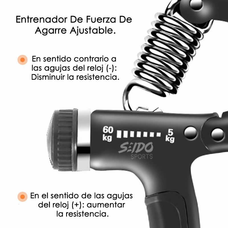 Tensor Hand Grip 60 Kg X 2 Contador Fortalecer Brazo Muñeca