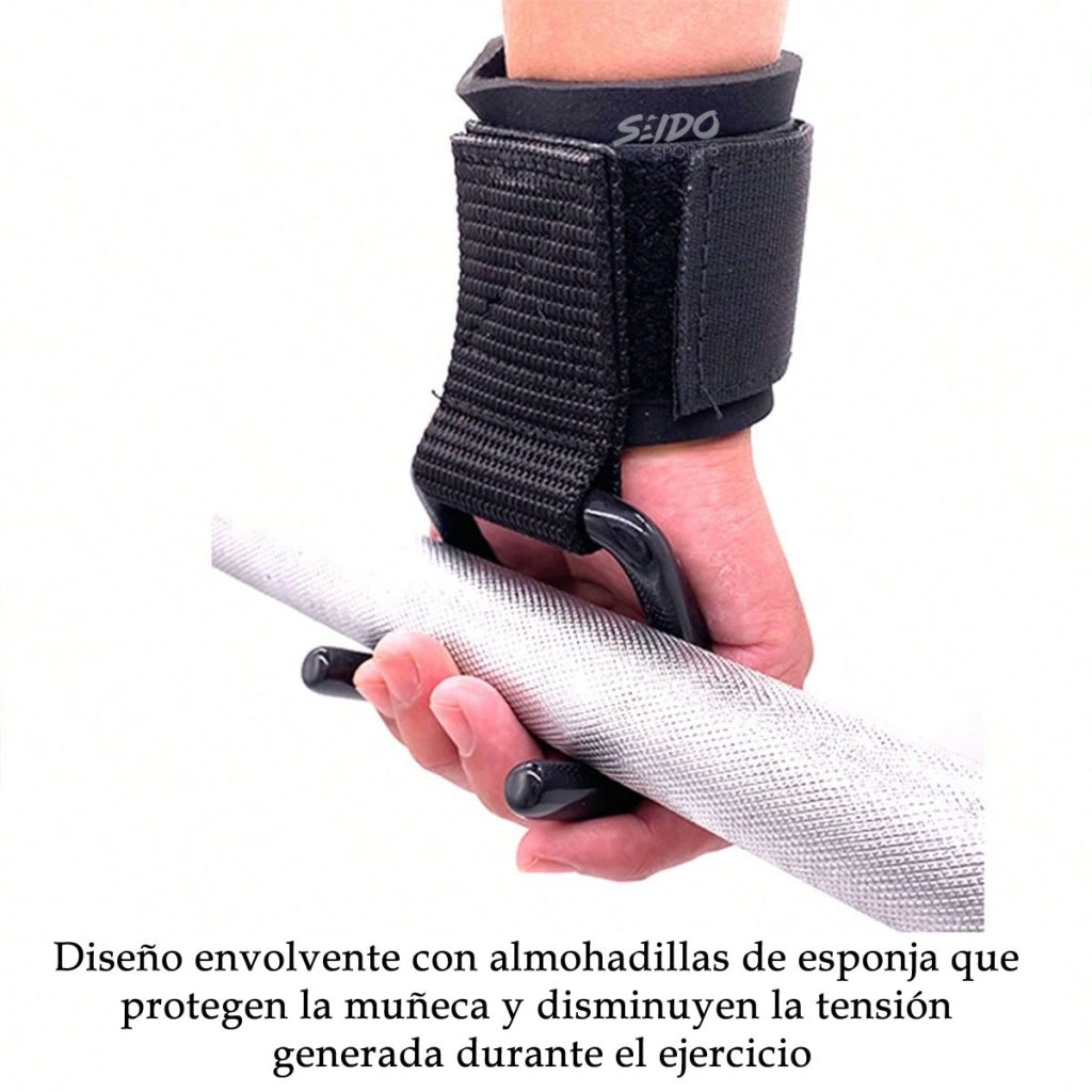 Muñequeras Gancho Straps X2 Levantamiento Pesas Correas Gym