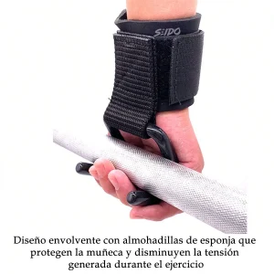 Muñequeras Gancho Straps X2 Levantamiento Pesas Correas Gym
