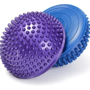 Par Mini Bosu Cojín Inestable Balón Masajeador Yoga Pilates