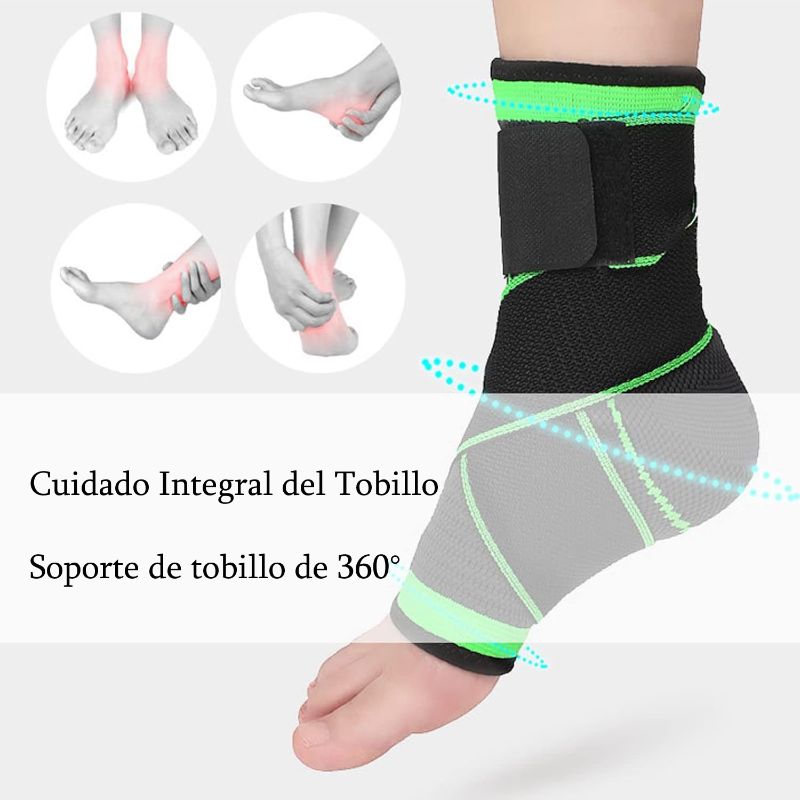 Tobillera Deportiva Compresion Doble Soporte Miyagi Lesion Fitness