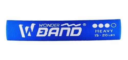Bandas Elástica Tela Resistencia Wonder Azul 15-20lb Fuerte