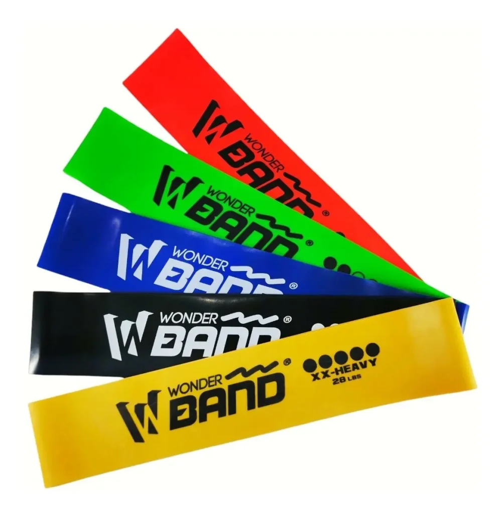 Bandas Elástica Resistencia Wonder Roja Pilates 5 Lb Suave