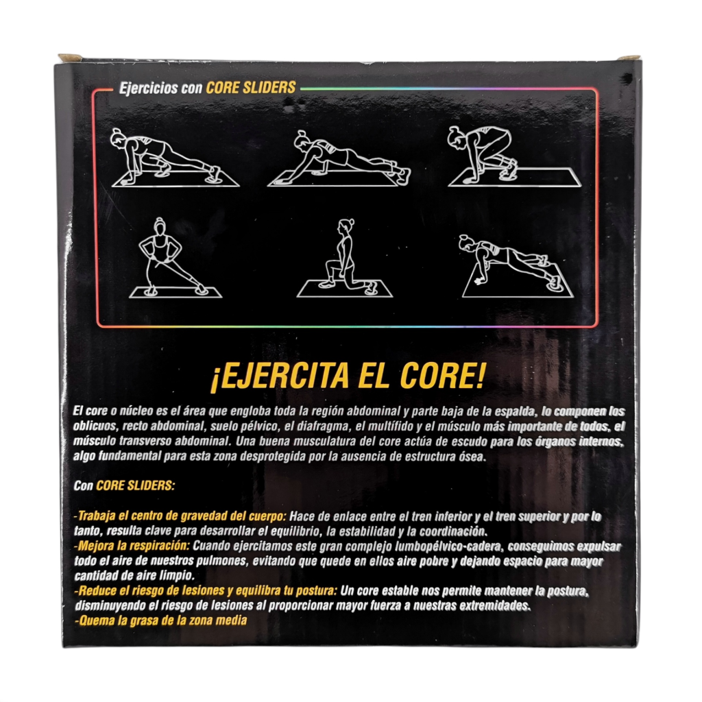 Discos Deslizantes Ejercitador Abdomen Sliders Core Deportes