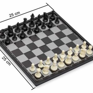 Ajedrez Magnético Portátil — Juego de Mesa Plegable 25 x 25 cm
