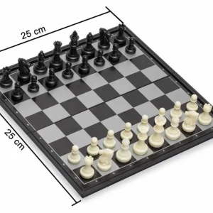 Ajedrez Magnetico Juego De Mesa Portable Chess 25 Cm X 25 Cm