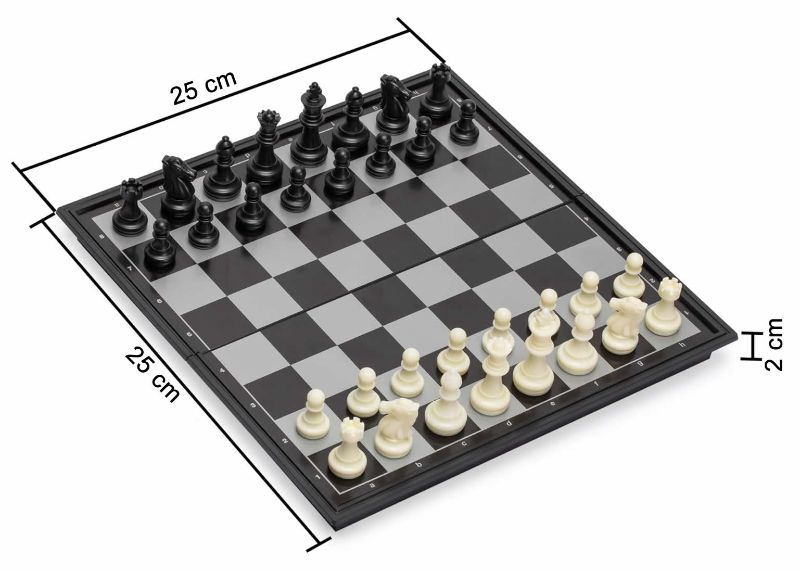 Ajedrez Magnético Portátil — Juego de Mesa Plegable 25 x 25 cm