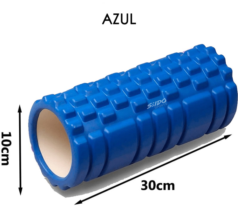 Rodillo Roller Foam Espuma Grabado Yoga Pilates Gym 30 X 8cm