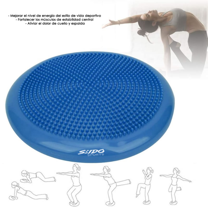 Balón Inestable Cojín Mini Bosu Equilibrio Yoga Pilates Gym
