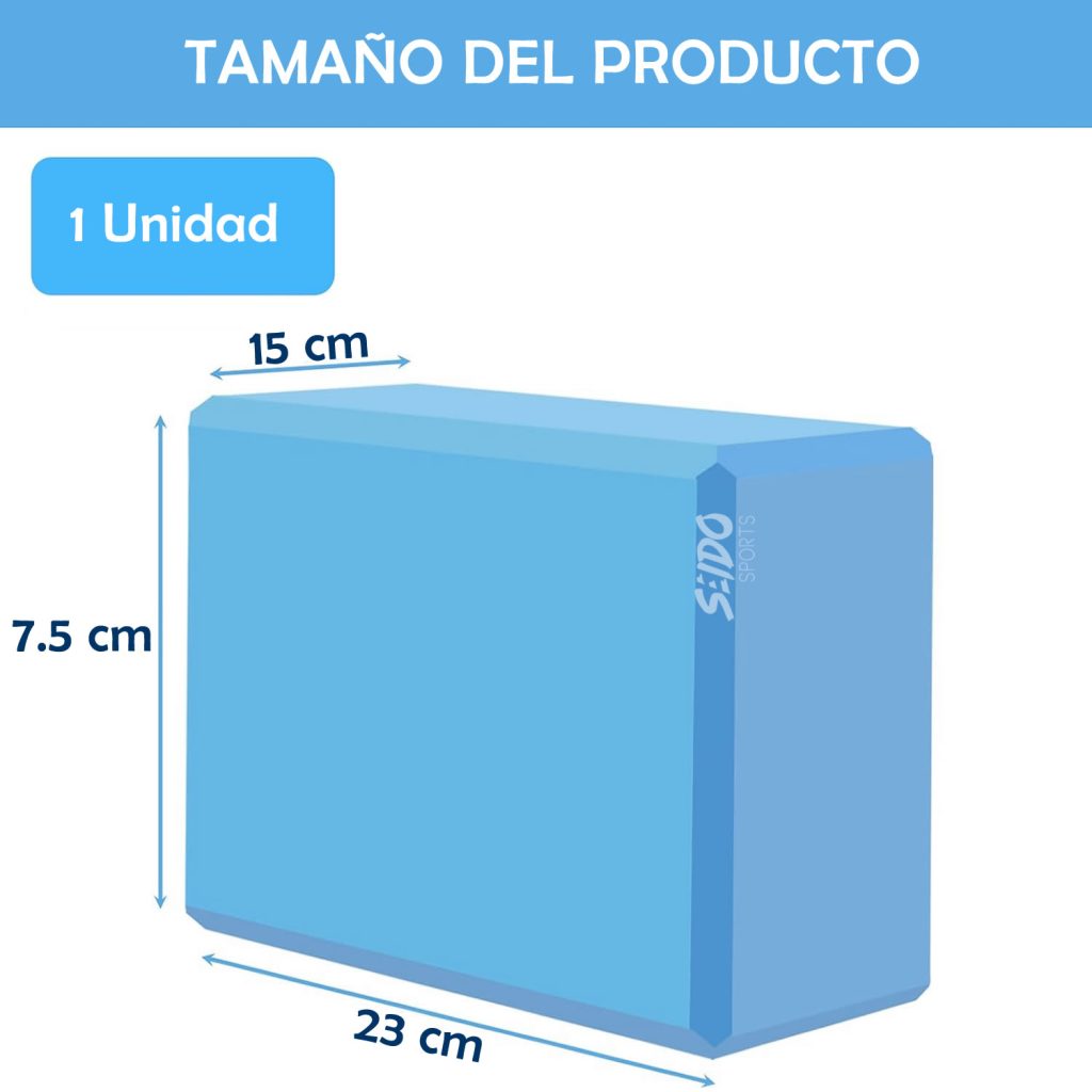 Bloque Yoga Cubo Pilates Ladrillo Espuma Entrena Fitness