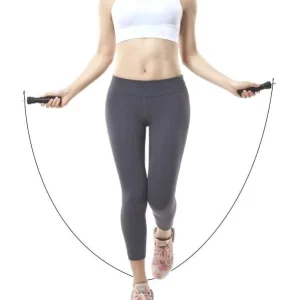 Cuerda Salto Lazo Mango Aluminio Madera Cardio Fitness