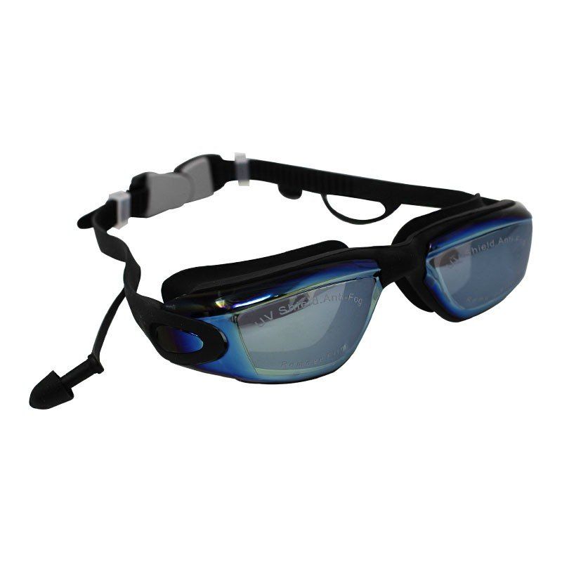 Gafas Piscina Natación Tapa oídos Integrados Tipo Espejo  Uv400 + Estuche