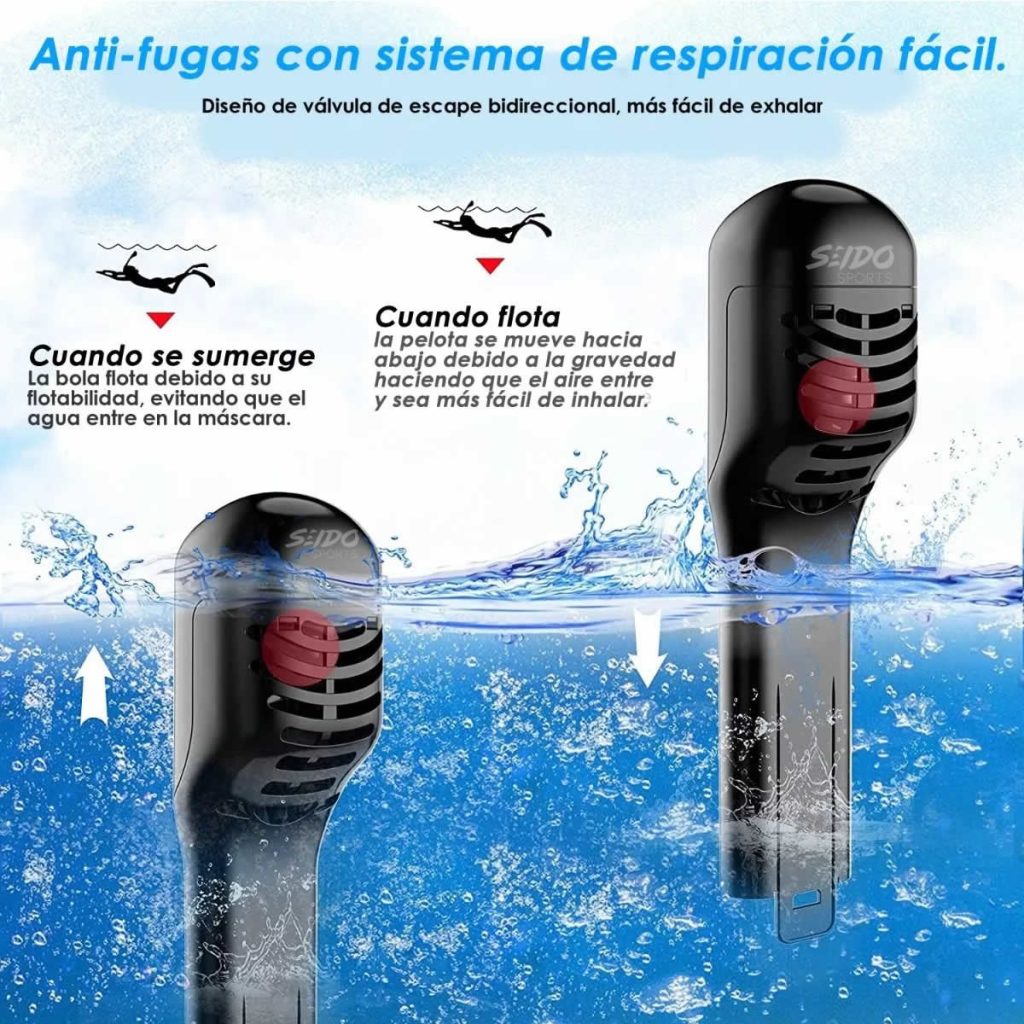 Mascara Buceo Careta Snorkel Full Face Soporte Cámara Gopro