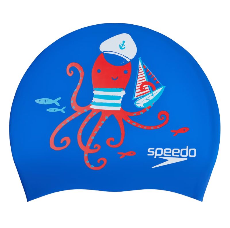 Gorro Natación Speedo Niños Printed Silicona Junior Piscina
